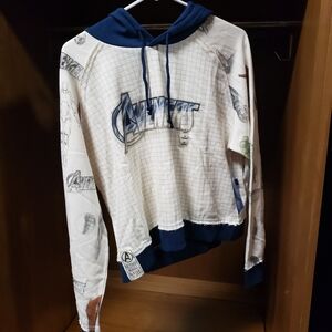 Marvel Avengers Pullover Hoodie Women by Heroes & Villains 60th Anniversary New